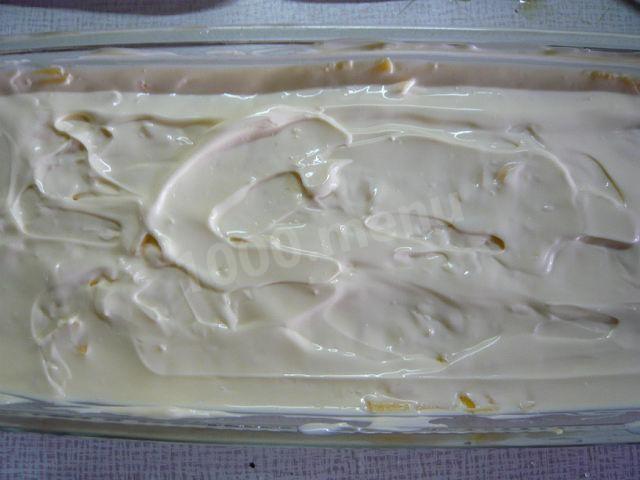Шаг 9 приготовления Кабачковый пирог с колбасой и кабачками