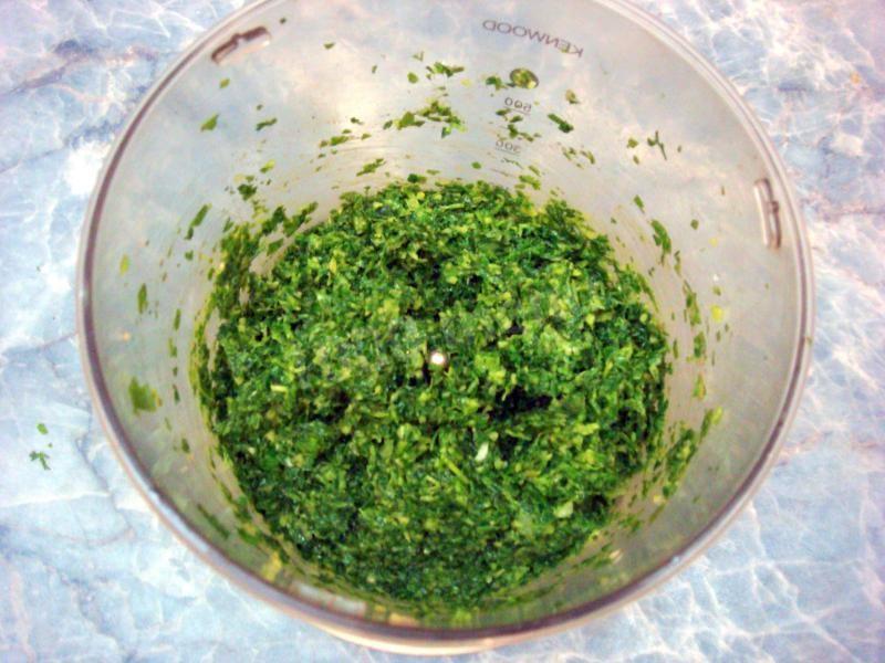 Шаг 11 приготовления Хлеб с начинкой из чеснока и зелени