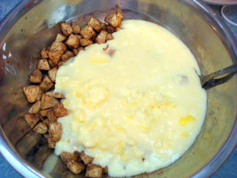 Шаг 12 приготовления Кексы с яблоками
