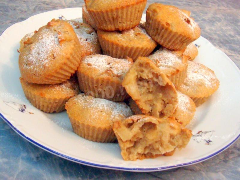 Обложка рецепта Кексы с яблоками