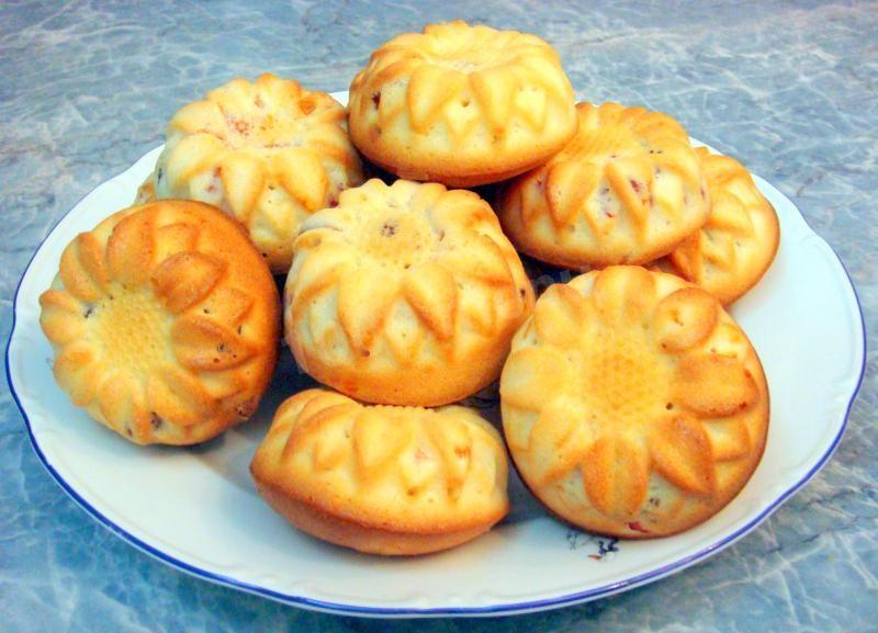 Шаг 13 приготовления Сметанные кексы с сухофруктами