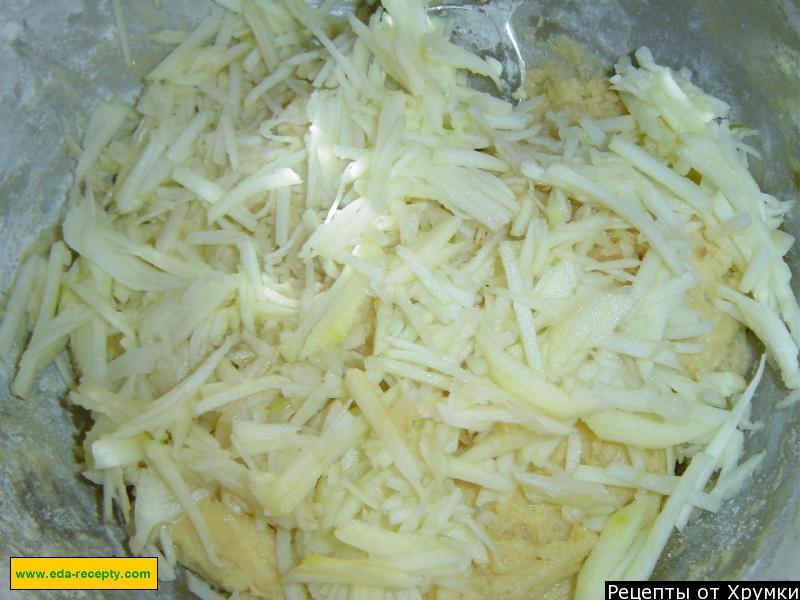 Шаг 2 приготовления Яблочное печенье с яблоками