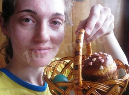 Шаг 13 приготовления Паска простая с изюмом