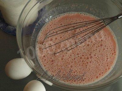 Шаг 2 приготовления Томатные вкусные блинчики