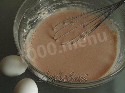 Шаг 3 приготовления Томатные вкусные блинчики