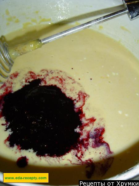 Шаг 2 приготовления Блинчики с черникой и творожной начинкой