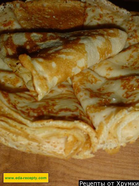 Шаг 6 приготовления Домашние блины