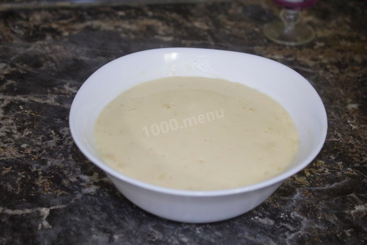 Шаг 3 приготовления Лангош лепешка
