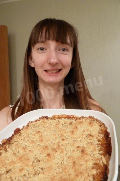 Шаг 9 приготовления Апельсиновый пирог с джемом