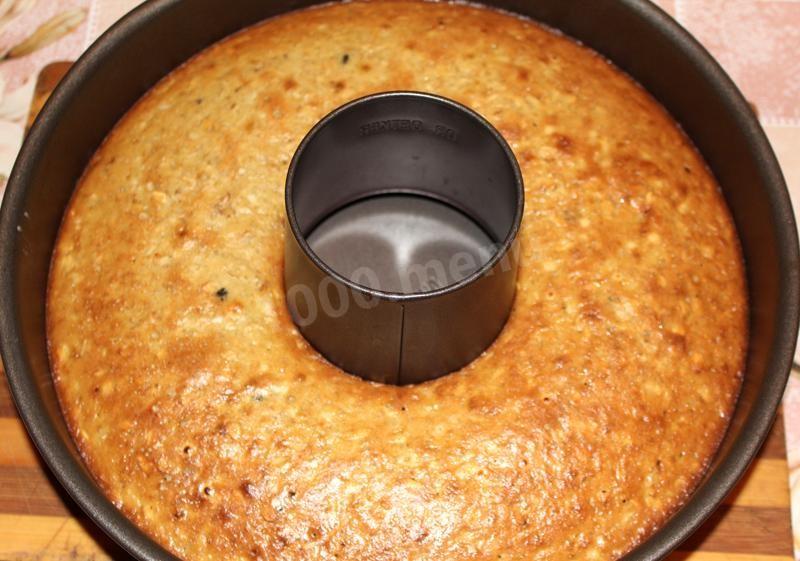 Шаг 11 приготовления Овсяный кекс с курагой