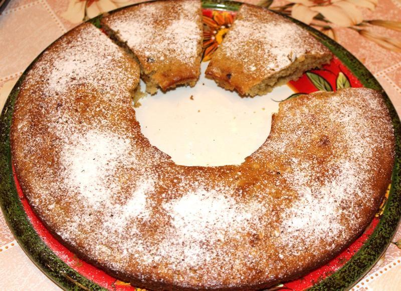 Шаг 12 приготовления Овсяный кекс с курагой