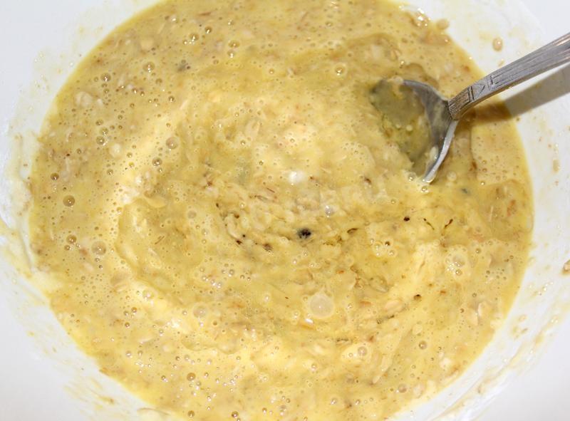 Шаг 6 приготовления Овсяный кекс с курагой