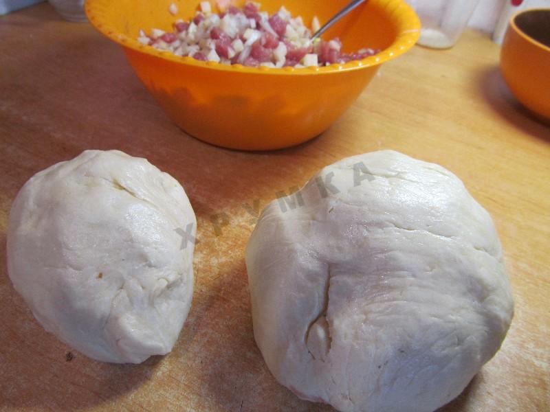Шаг 14 приготовления Пирог с мясом и картошкой в мультиварке