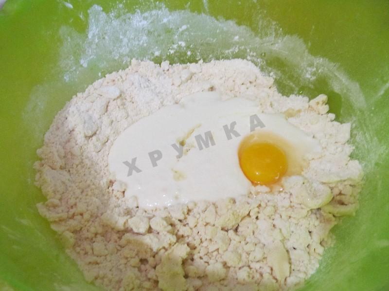 Шаг 4 приготовления Пирог с мясом и картошкой в мультиварке