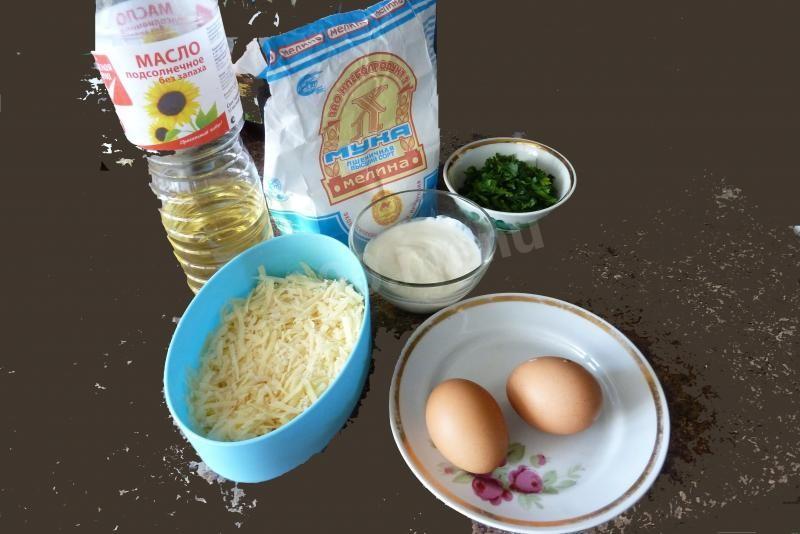 Шаг 1 приготовления Хачапури ленивые с сыром и зеленью