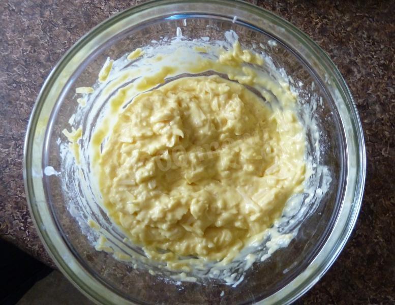 Шаг 5 приготовления Хачапури ленивые с сыром и зеленью