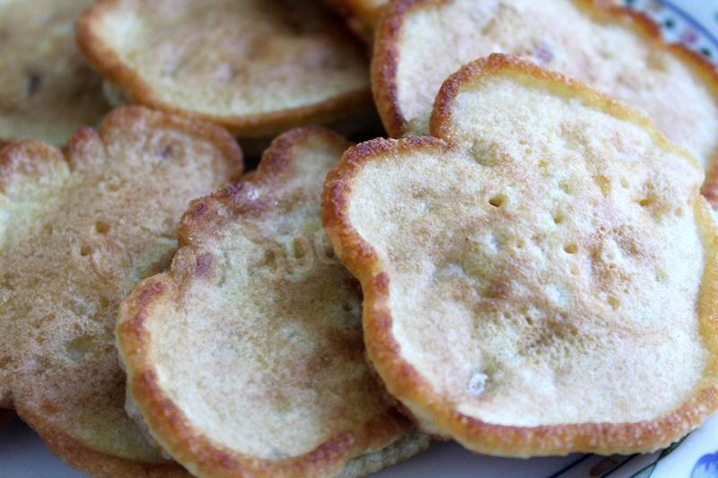 Шаг 7 приготовления Оладушки с персиками