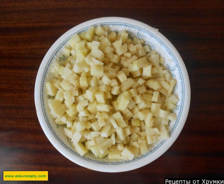 Шаг 5 приготовления Пирог с мясом и картошкой в духовке