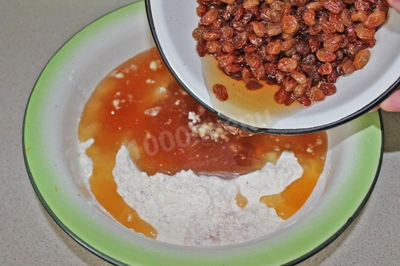 Шаг 4 приготовления Чайный кекс с изюмом
