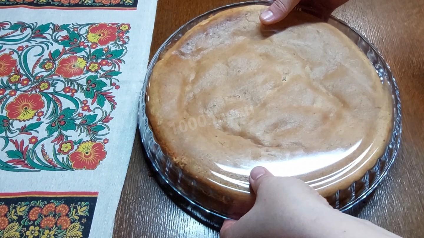 Шаг 11 приготовления Творожный пирог наоборот с шоколадом.