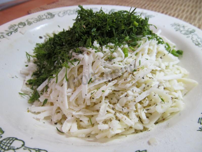 Шаг 13 приготовления Пирожки с брынзой и зеленью закусочные в духовке