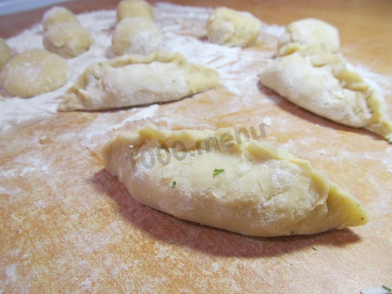 Шаг 18 приготовления Пирожки с брынзой и зеленью закусочные в духовке