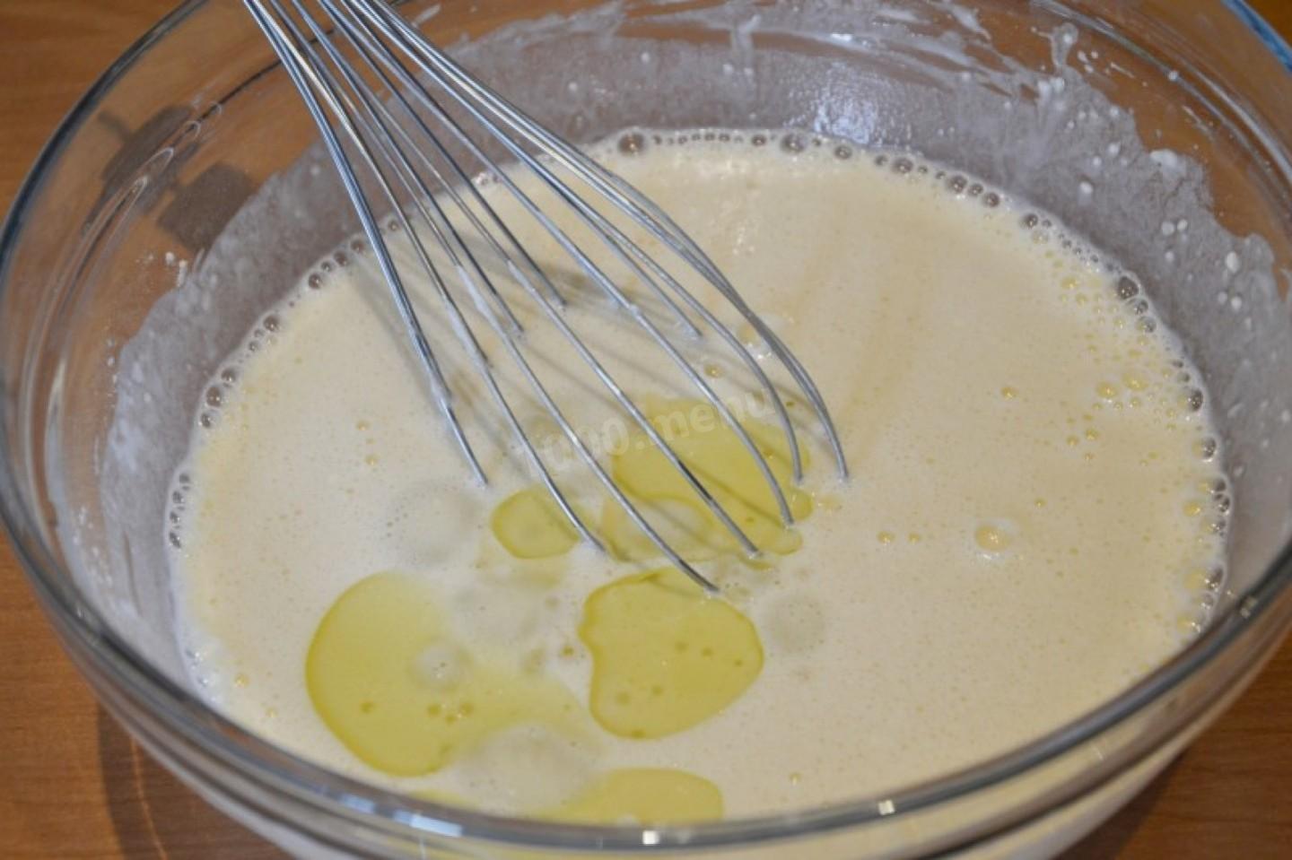 Шаг 10 приготовления Блины с мясным фаршем свинина говядина