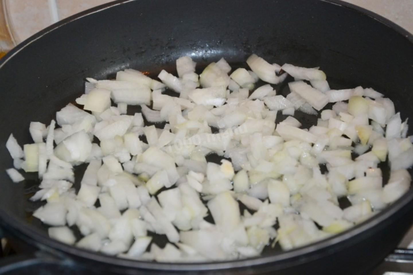 Шаг 2 приготовления Блины с мясным фаршем свинина говядина