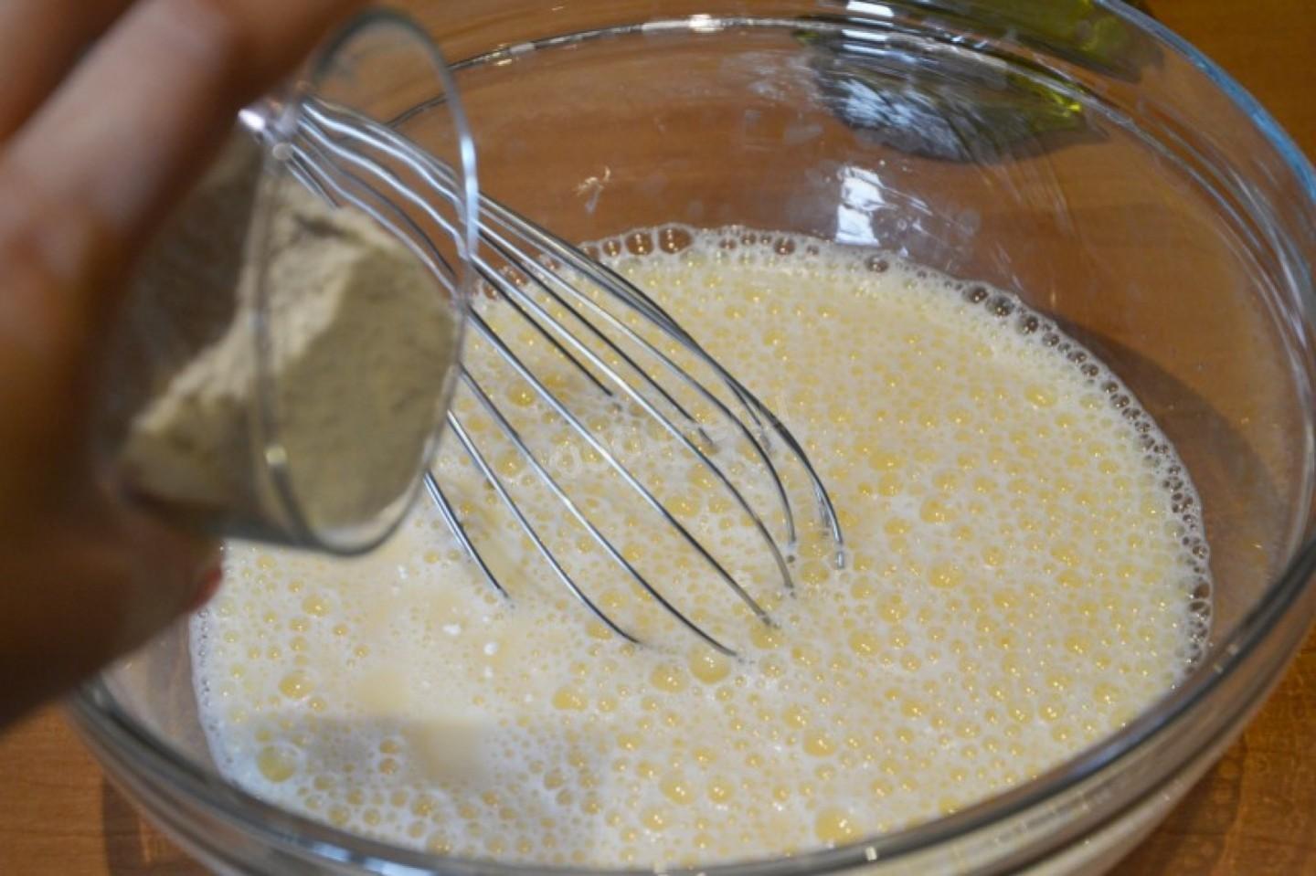 Шаг 9 приготовления Блины с мясным фаршем свинина говядина