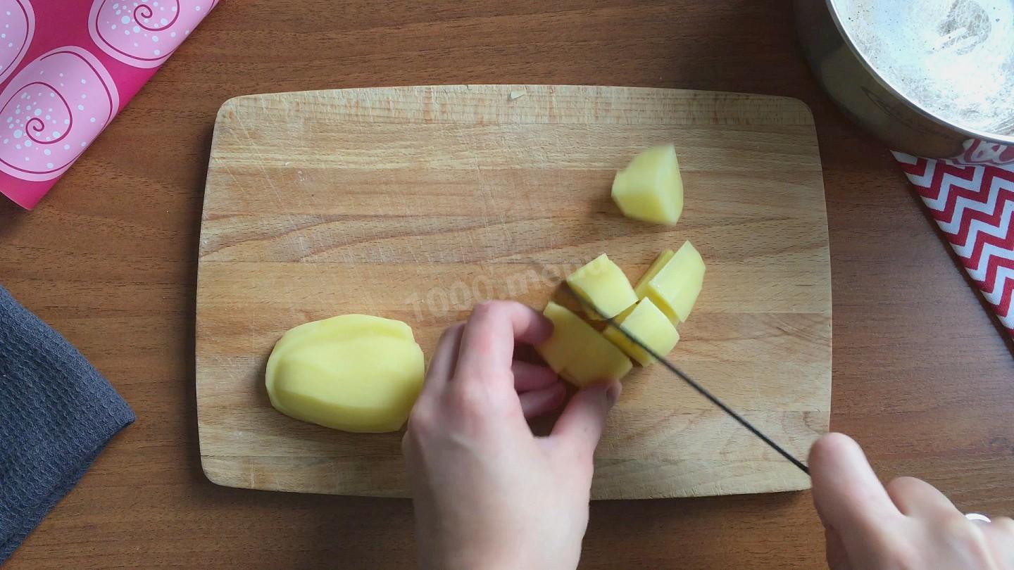 Шаг 10 приготовления Пирожки с картофелем и шампиньонами в духовке