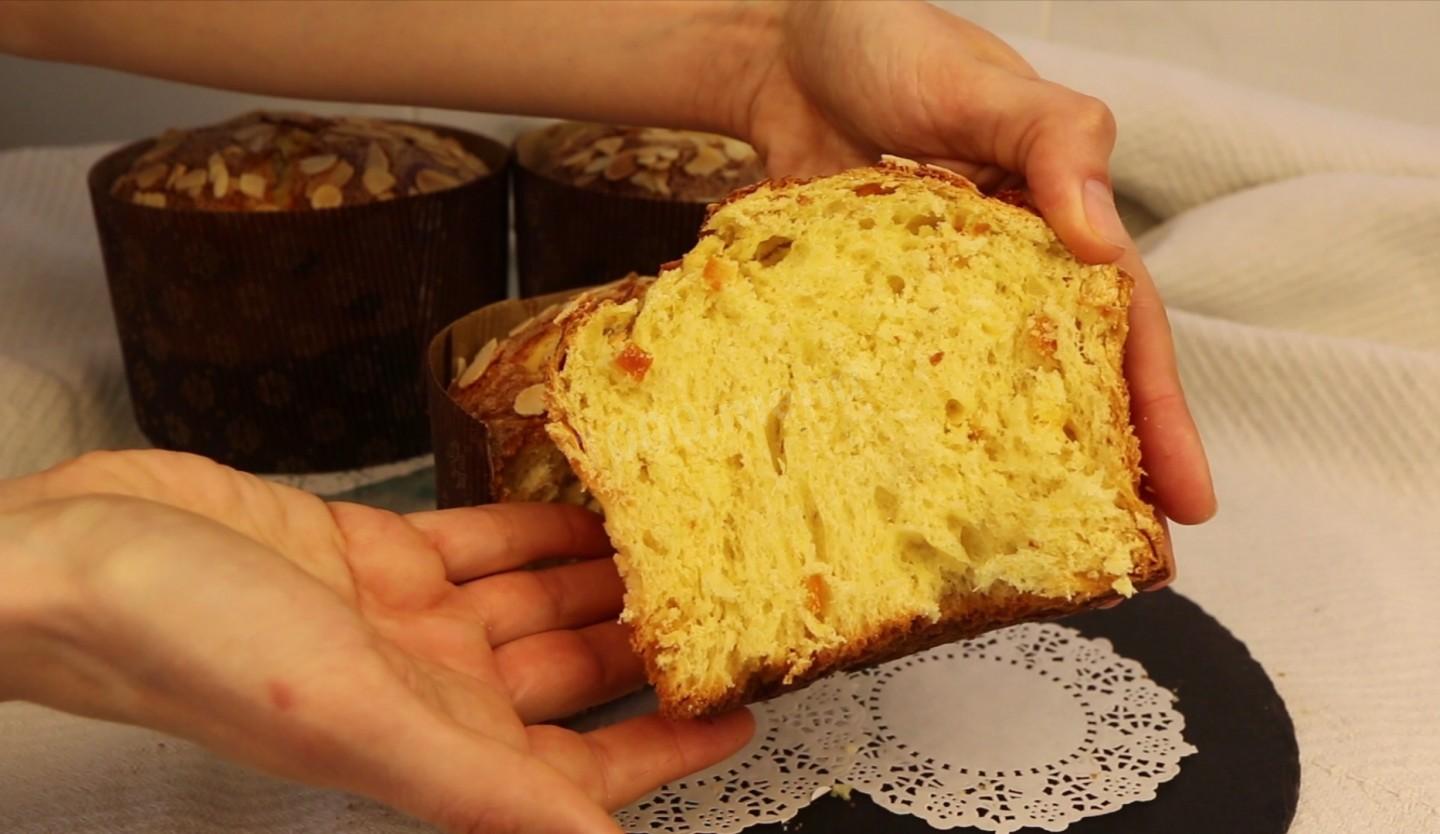 Шаг 21 приготовления Итальянский кулич с цукатами и миндальной корочкой Панеттоне
