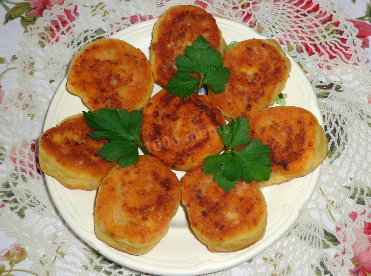 Обложка рецепта Шанежки с мясом