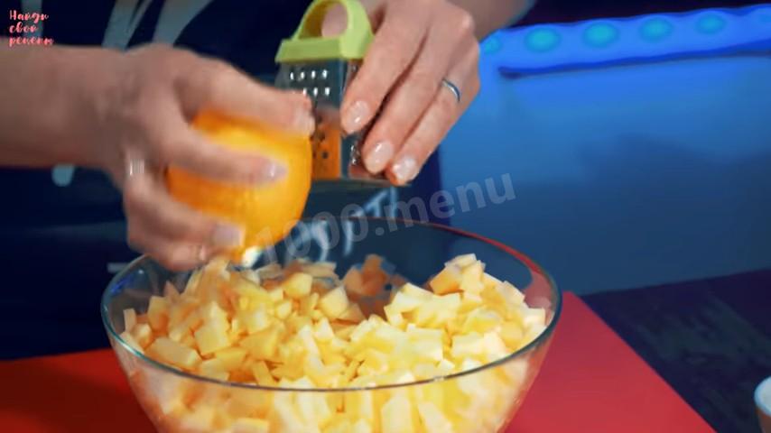 Шаг 13 приготовления Яблочный пирог с мёдом на овсяном тесте