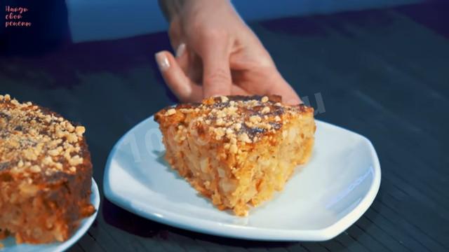 Шаг 20 приготовления Яблочный пирог с мёдом на овсяном тесте