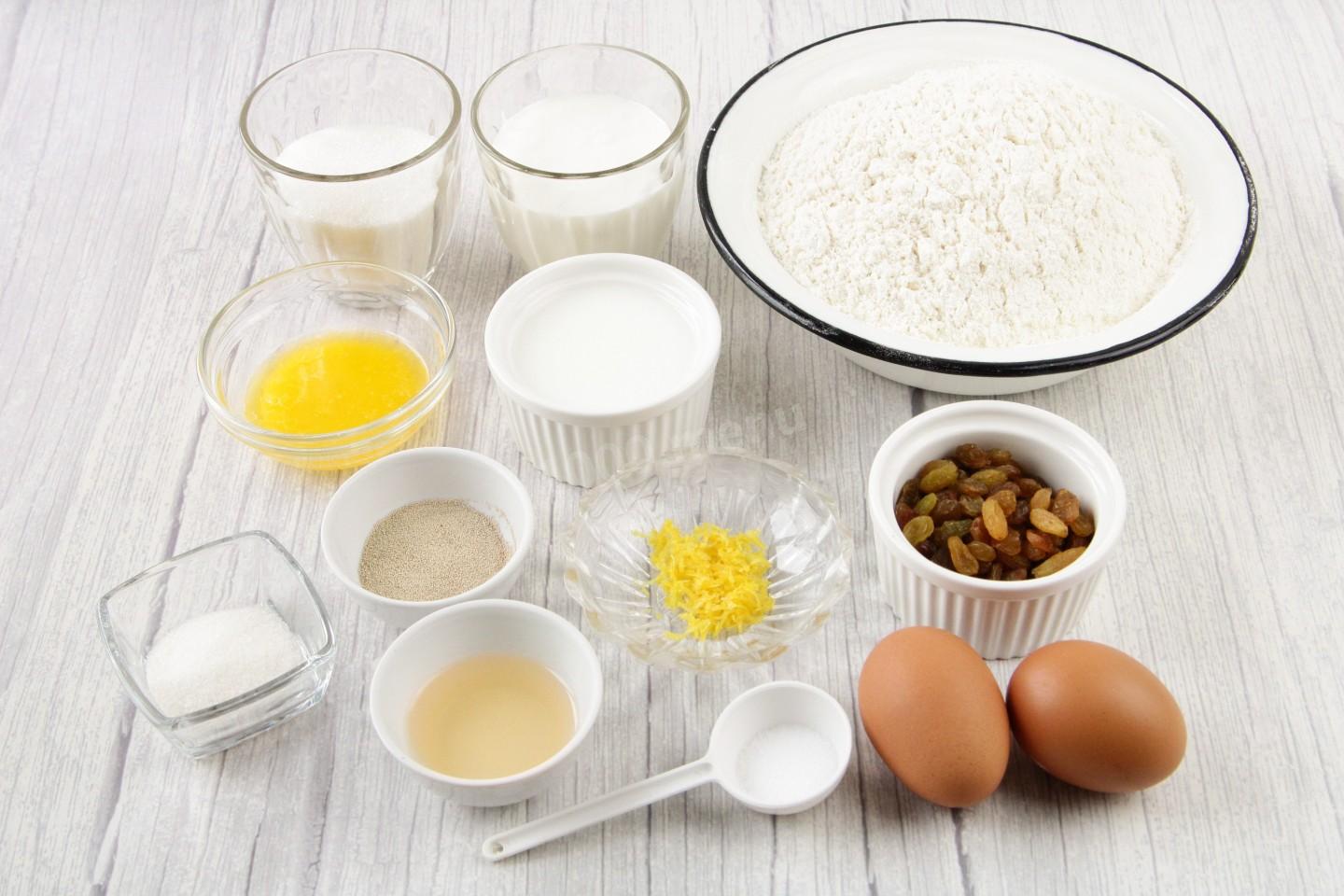 Шаг 1 приготовления Пасхальный кулич на сметане