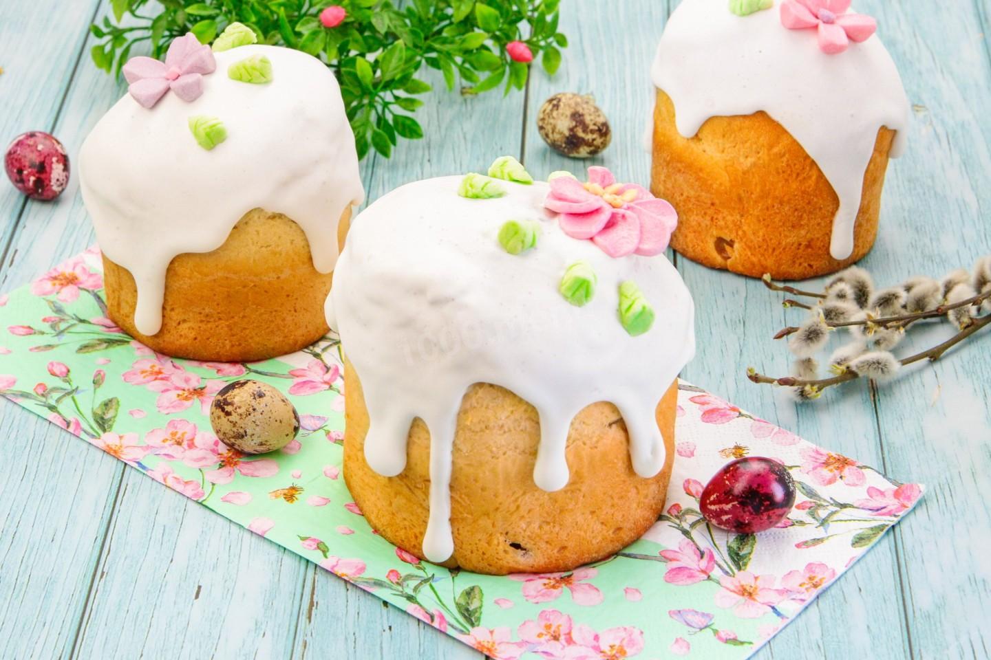 Шаг 16 приготовления Пасхальный кулич на сметане