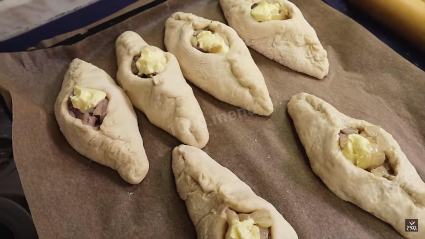 Шаг 6 приготовления Расстегаи с рыбой скумбрия, судак, морской окунь