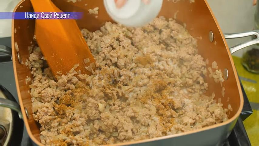 Шаг 14 приготовления Пирожки с мясной начинкой из бездрожжевого теста на кефире