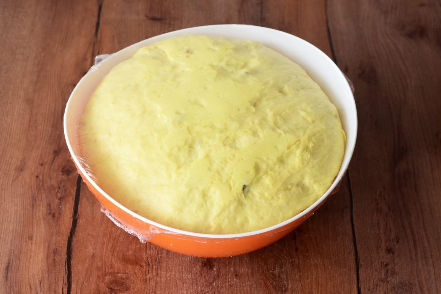 Шаг 11 приготовления Кулич лимонный