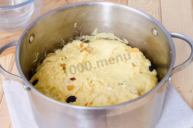 Шаг 28 приготовления Большой царский кулич