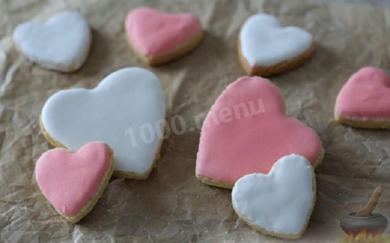 Обложка рецепта Лимонное печенье Валентинки