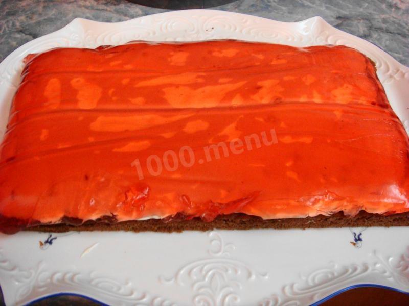 Шаг 23 приготовления Пляцок Клубничный