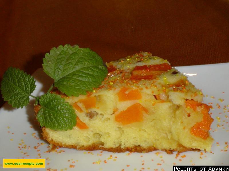Шаг 7 приготовления Шарлотка с тыквой и изюмом