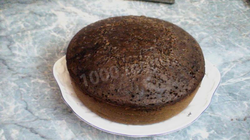 Шаг 19 приготовления Медовик со сгущенкой в мультиварке