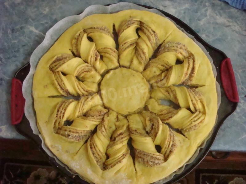 Шаг 7 приготовления Витой пирог