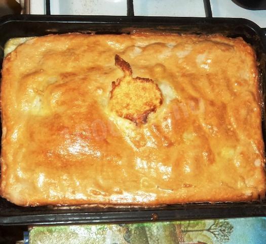 Шаг 8 приготовления Слоеный пирог с яблоками и корицей