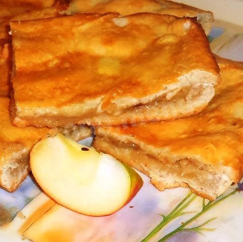 Шаг 9 приготовления Слоеный пирог с яблоками и корицей