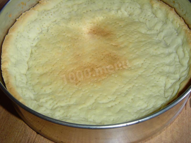 Шаг 3 приготовления Персиковый пирог с шоколадом