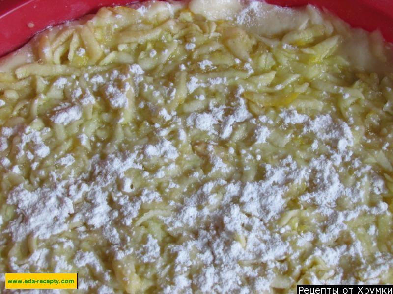 Шаг 8 приготовления Вкусный лимонно-яблочный пирог