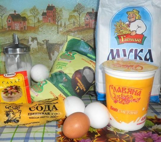 Шаг 1 приготовления Толстые блины молочные